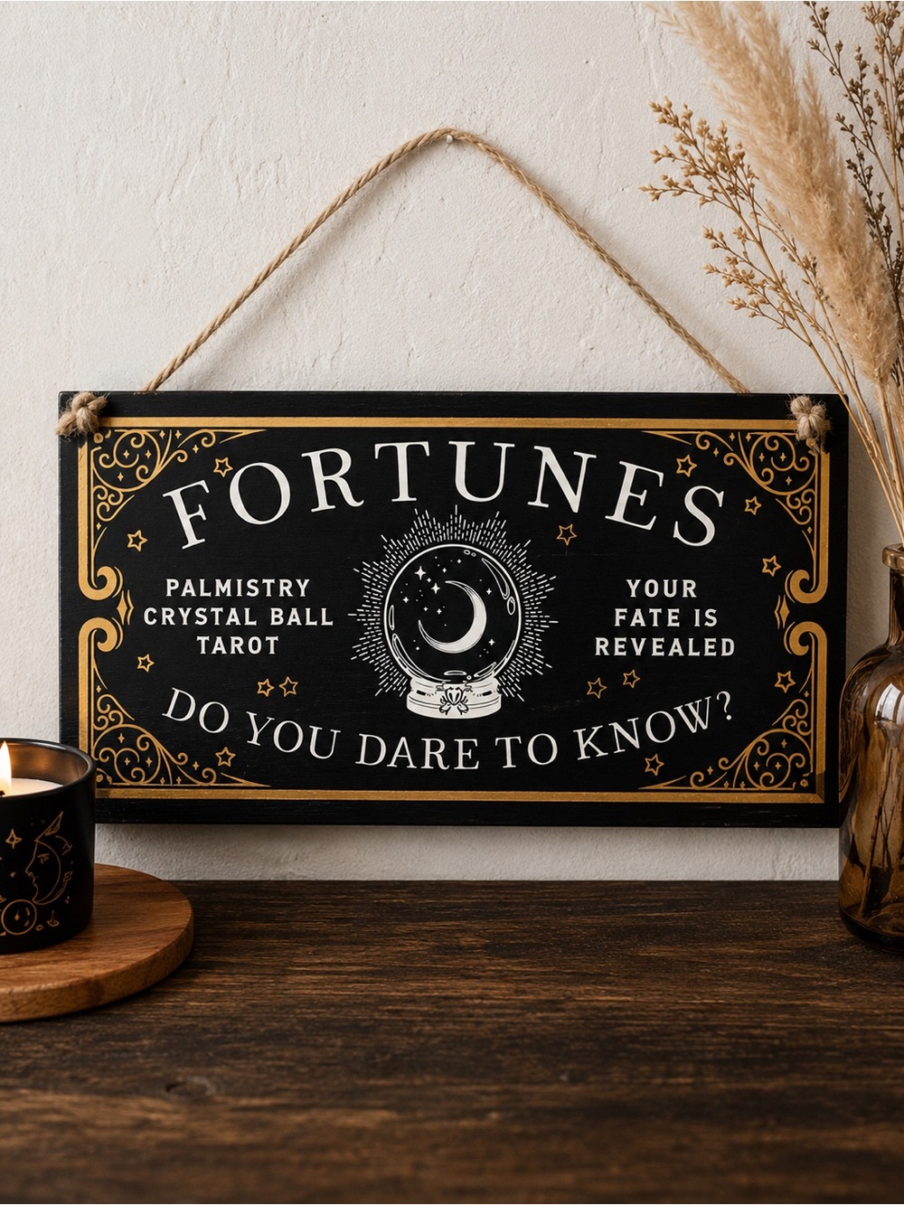 Halloween Fortunes‎ Home Decor Wall Hanging Sign